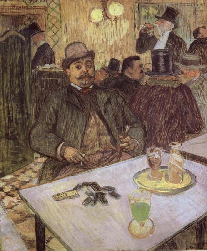 unknow artist Lautrec-s Monsieur Boileau at the Cafe china oil painting image